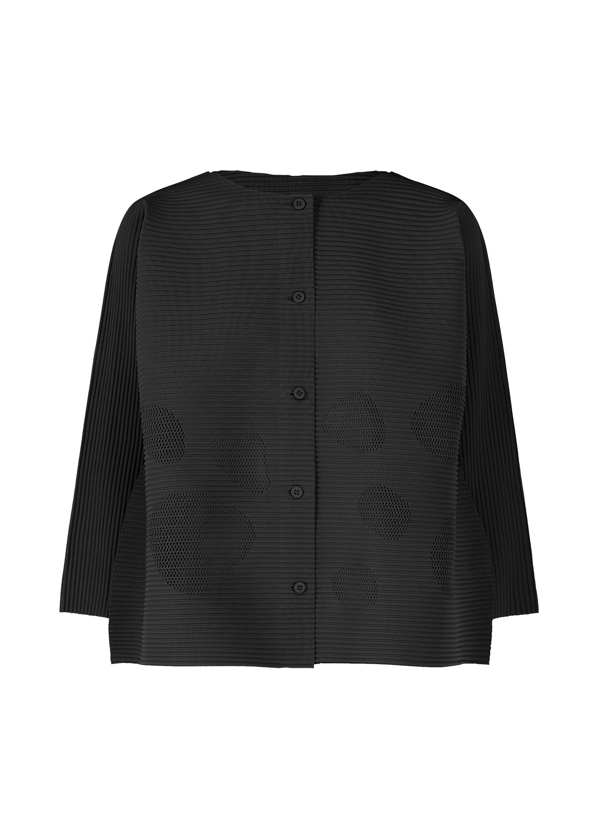 SEA GLASS PLEATS, Women's Tops, Cardigan, Black view 1 of 7