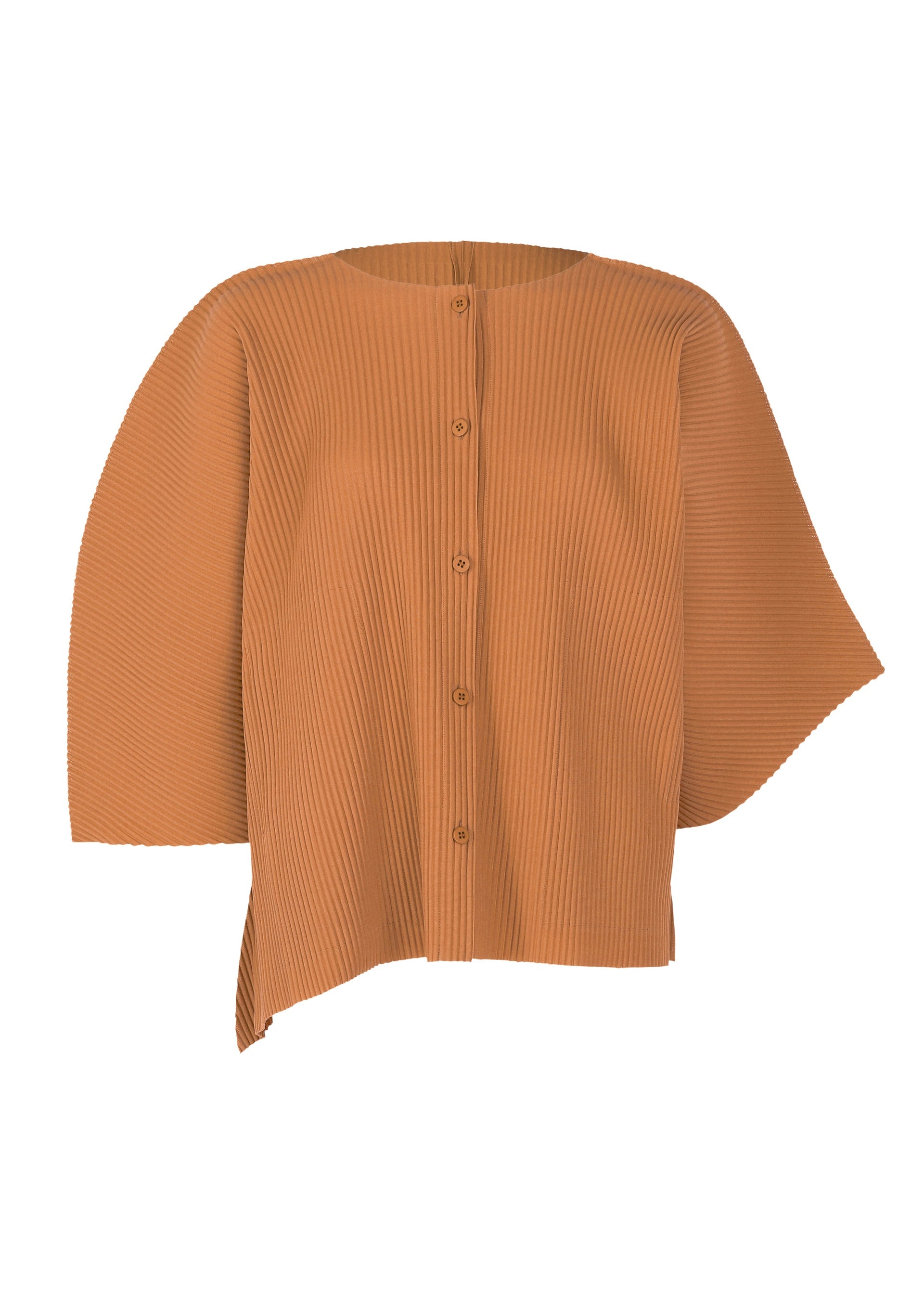 Zoomed view CURVE PLEATS - APRICOT (no.42)