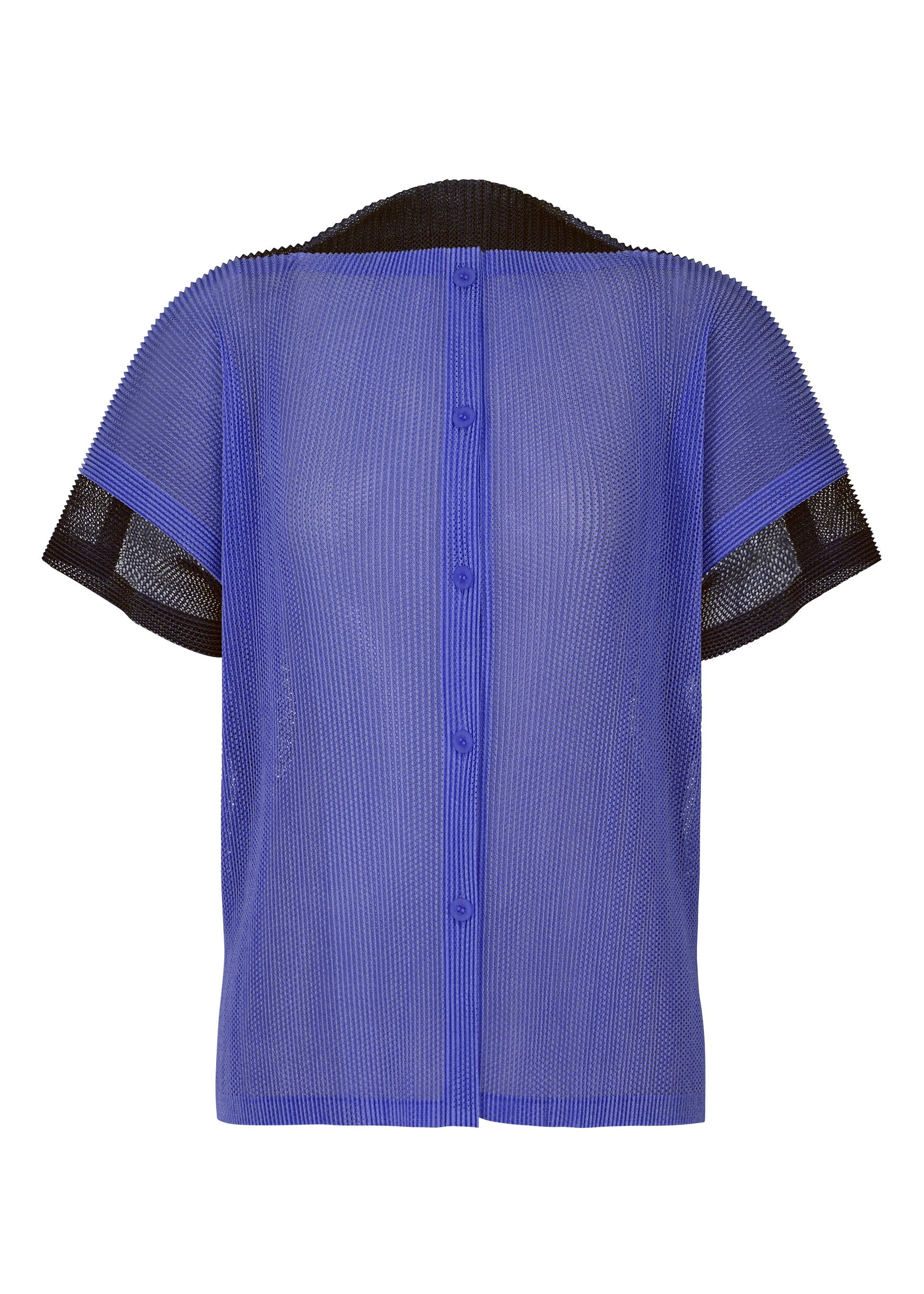 Zoomed view SHEER SQUARE - BLUE×NAVY(no.99)