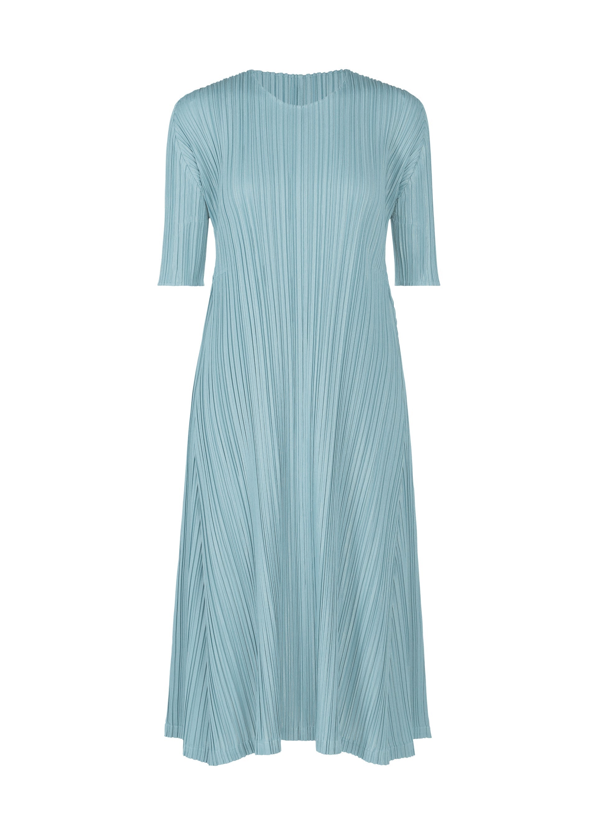 Zoomed view MELLOW PLEATS, Women's Dress, Gray - BLUE GRAY(no.13)