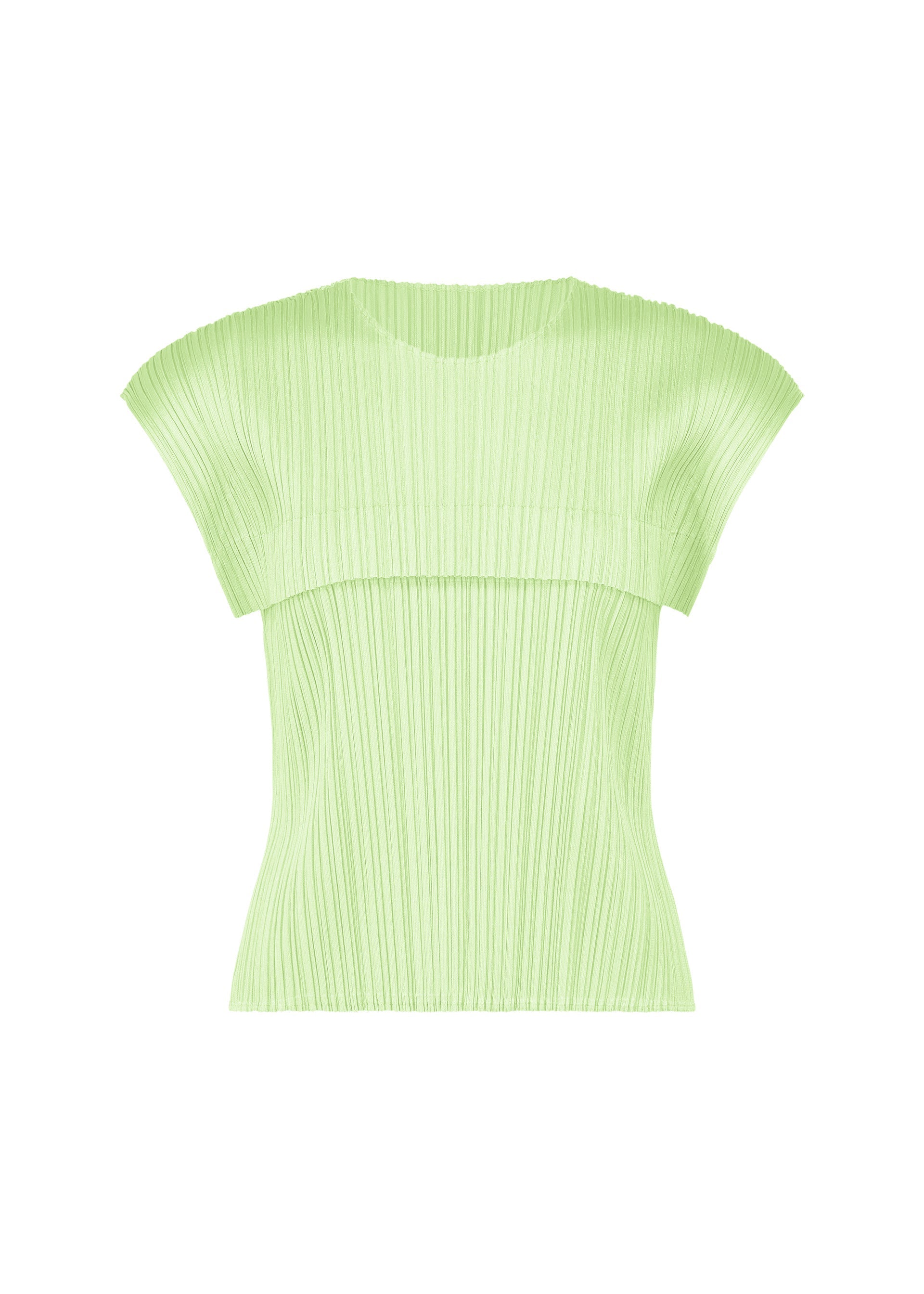 Zoomed view MONTHLY COLORS: JUNE, WOMEN'S TOPS, WHITE - WHITE GREEN   (no.05)