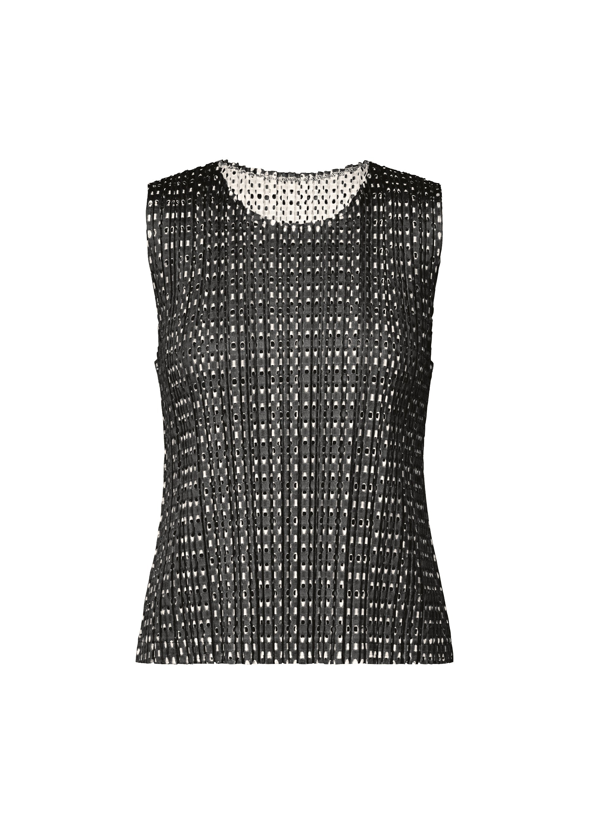 Zoomed view FLICKER, Women's Tops, White - BLACK×WHITE (no.07)