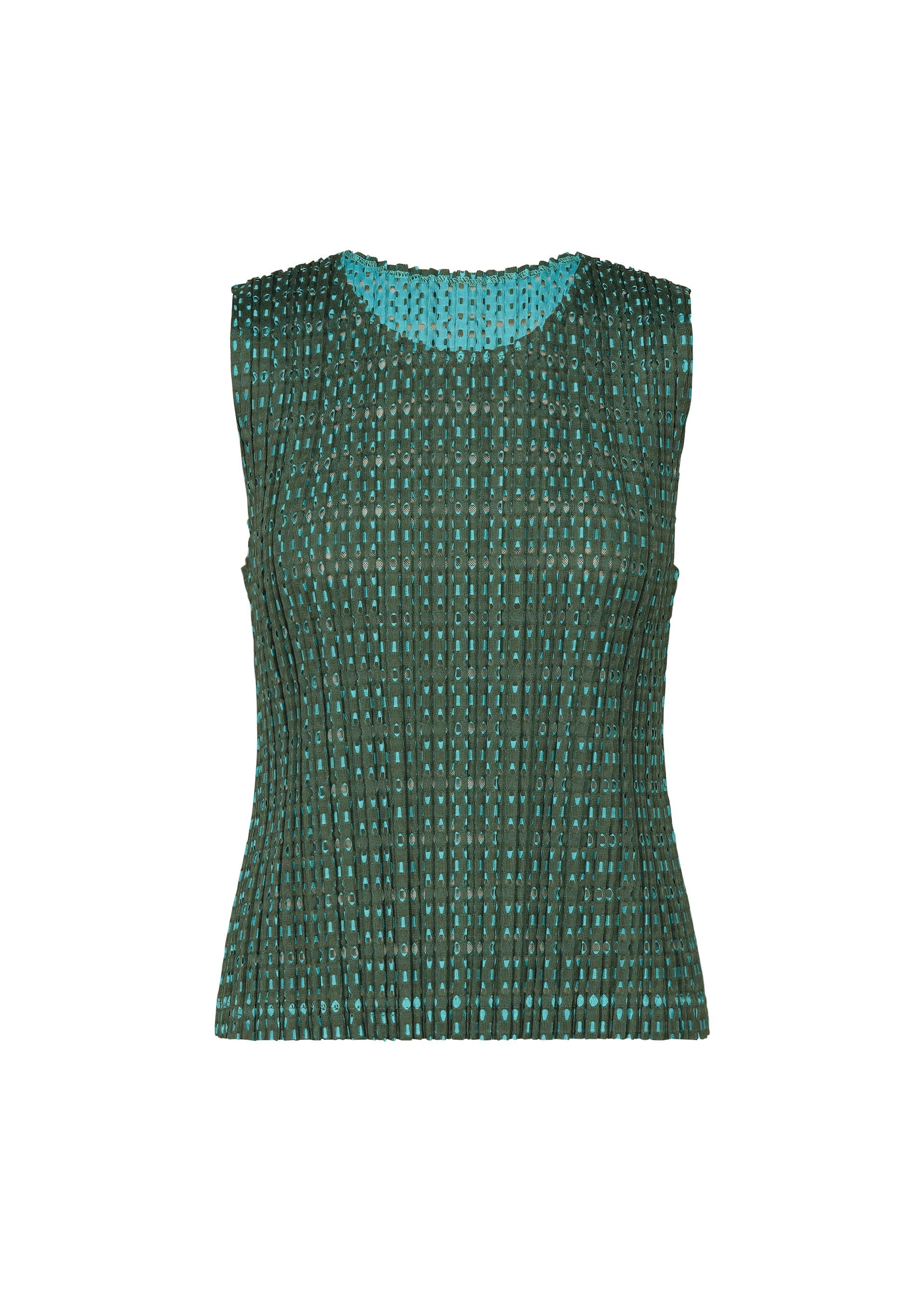 Zoomed view FLICKER - GREEN×TURQUOISE (no.09)