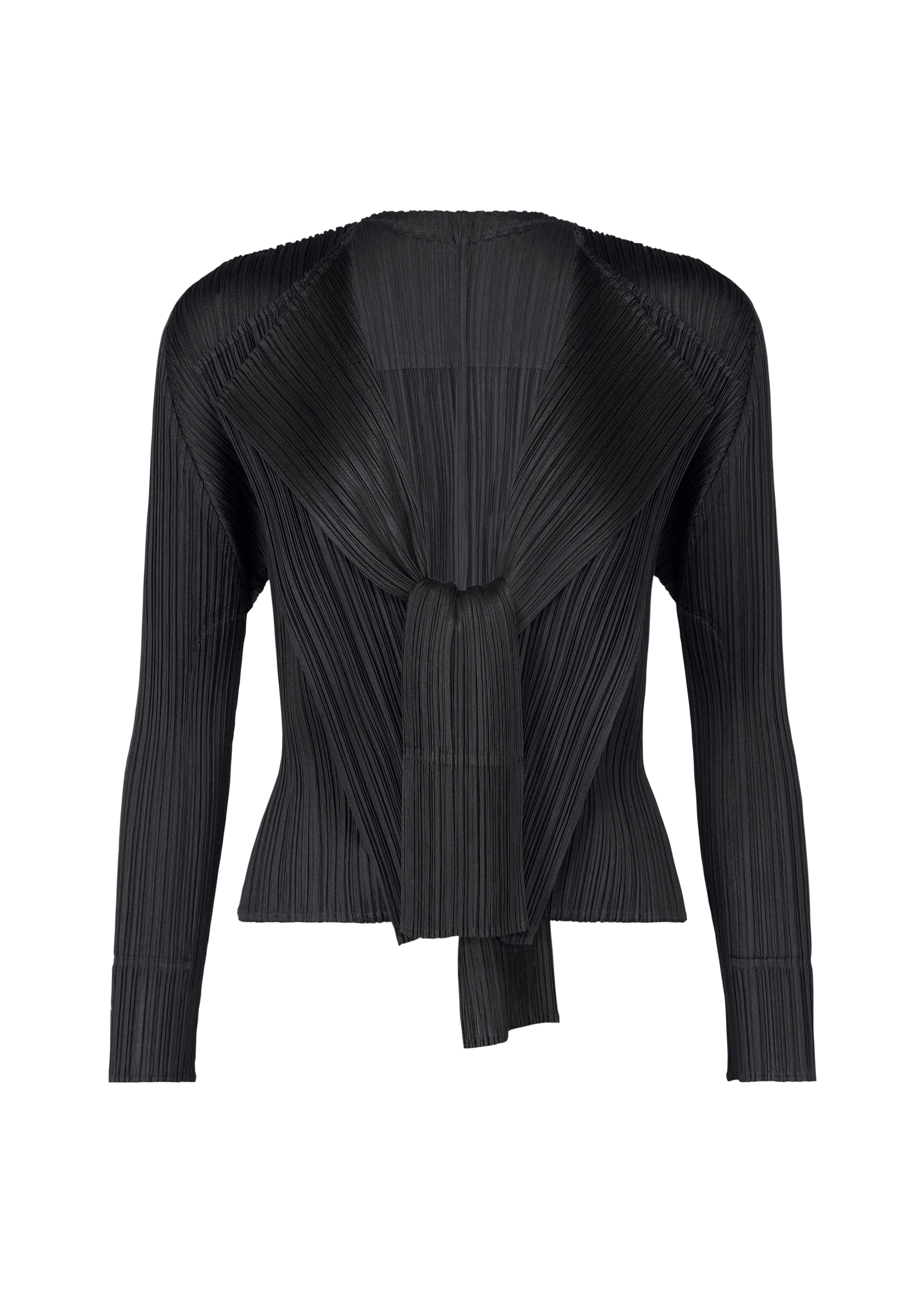 Zoomed view MERRY BICOLOR, Women's Tops Cardigan, Black - BLACK(no.15)