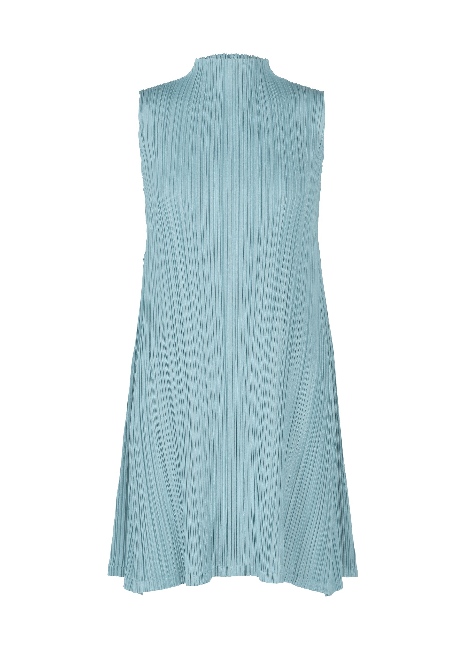 Zoomed view MELLOW PLEATS, Women's Tops Tunic, Gray - BLUE GRAY(no.13)