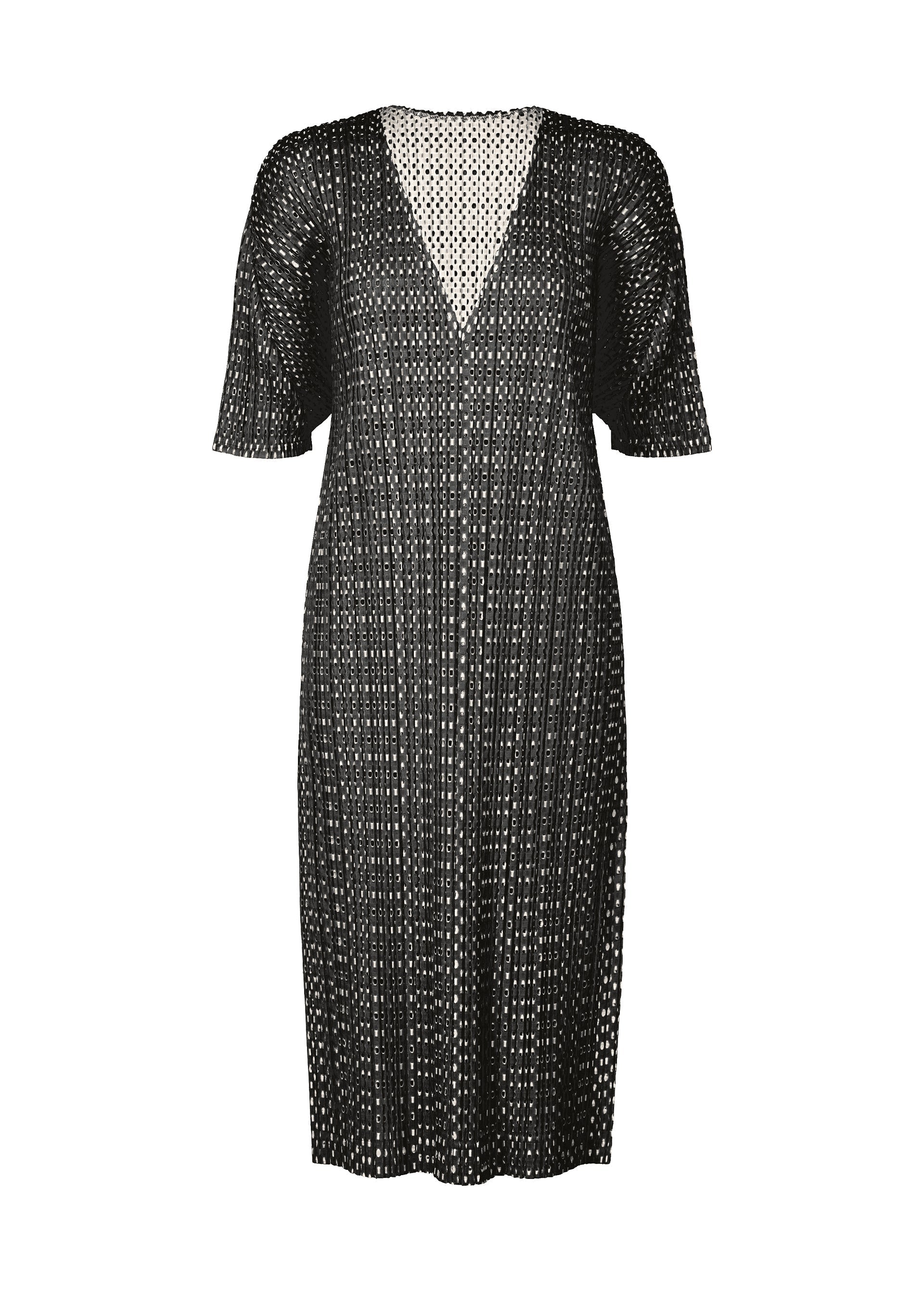 Zoomed view FLICKER, Women's Tops, Tunic, White - BLACK×WHITE (no.07)