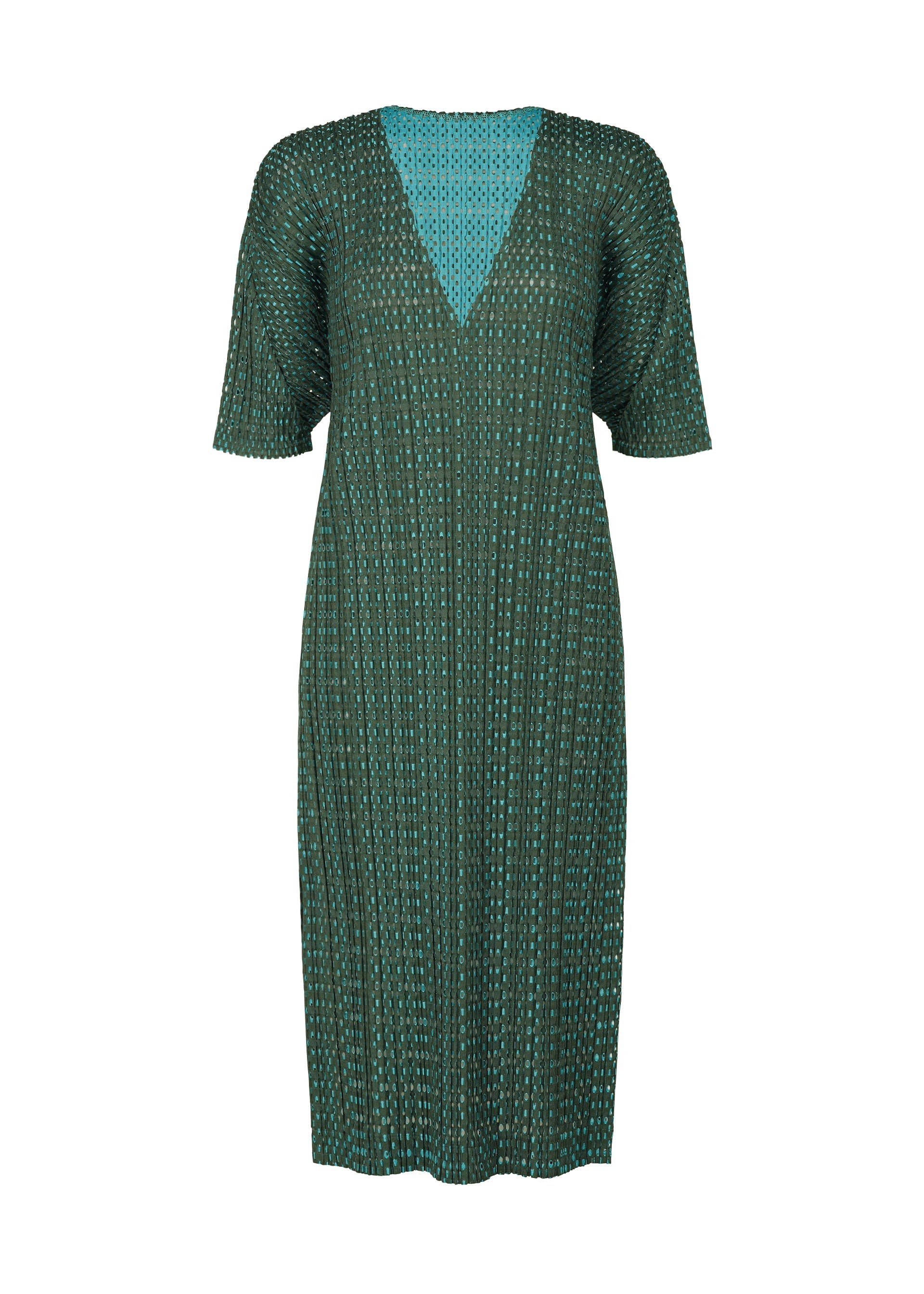 Zoomed view FLICKER - GREEN×TURQUOISE (no.09)