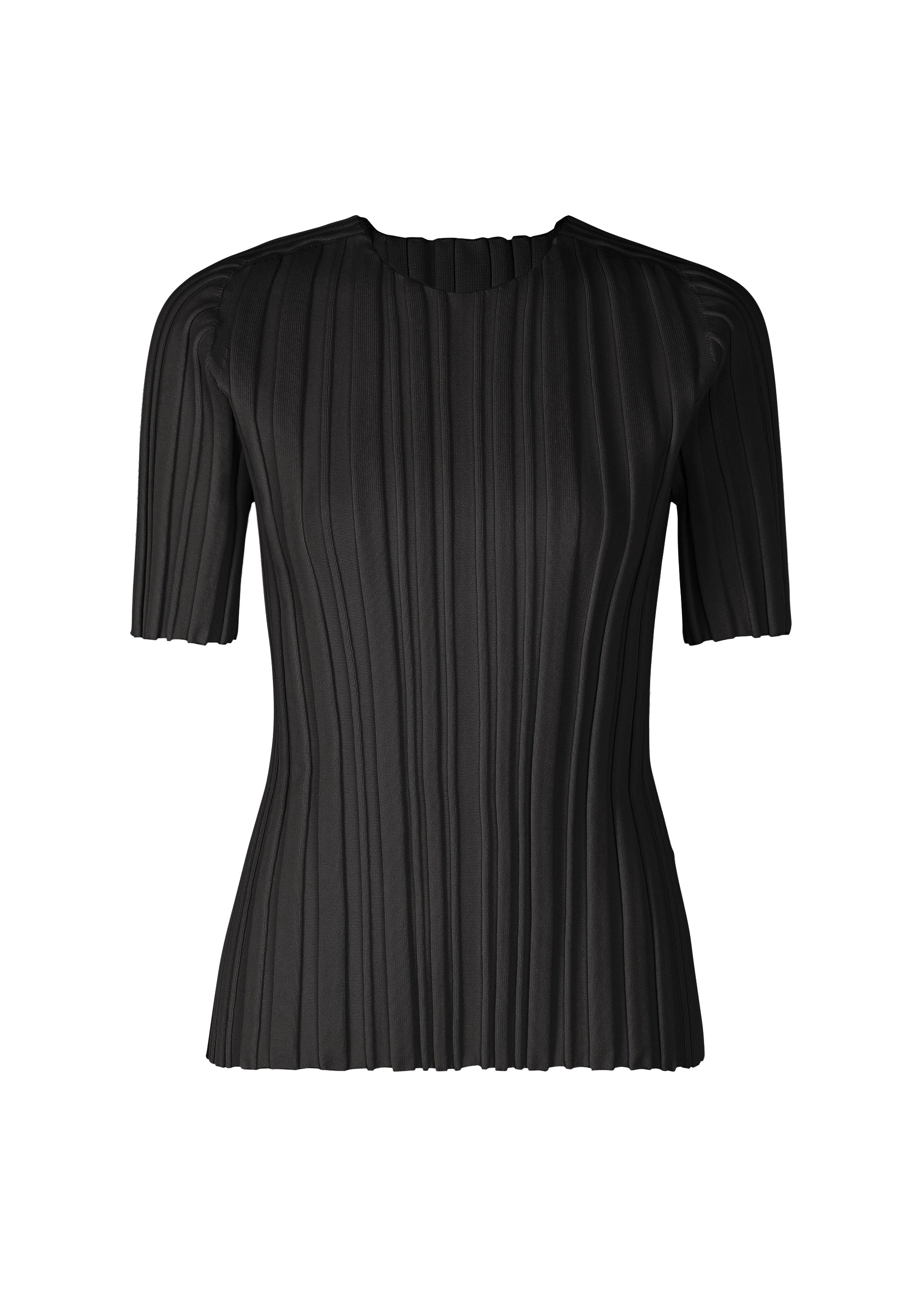 Zoomed view RIB KNIT - BLACK(no.15)