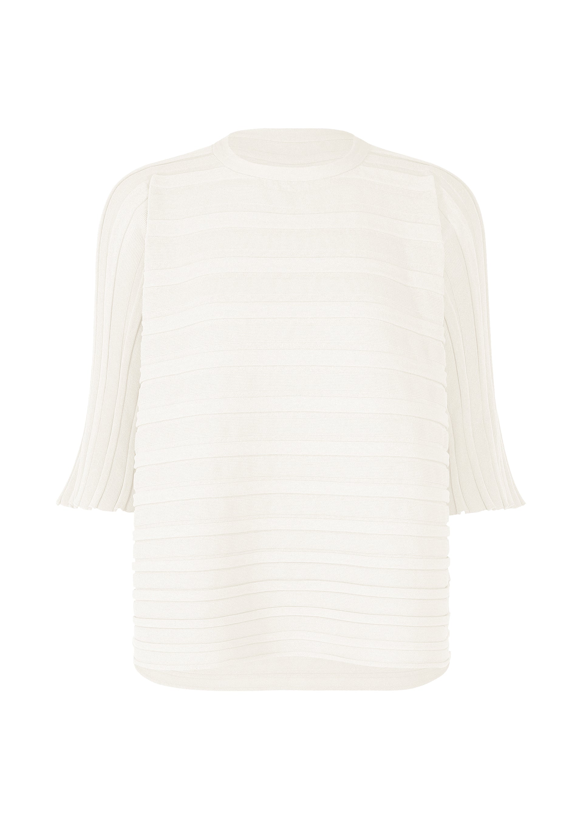 Zoomed view STEP KNIT, Women's Knit, White - WHITE (no.01)