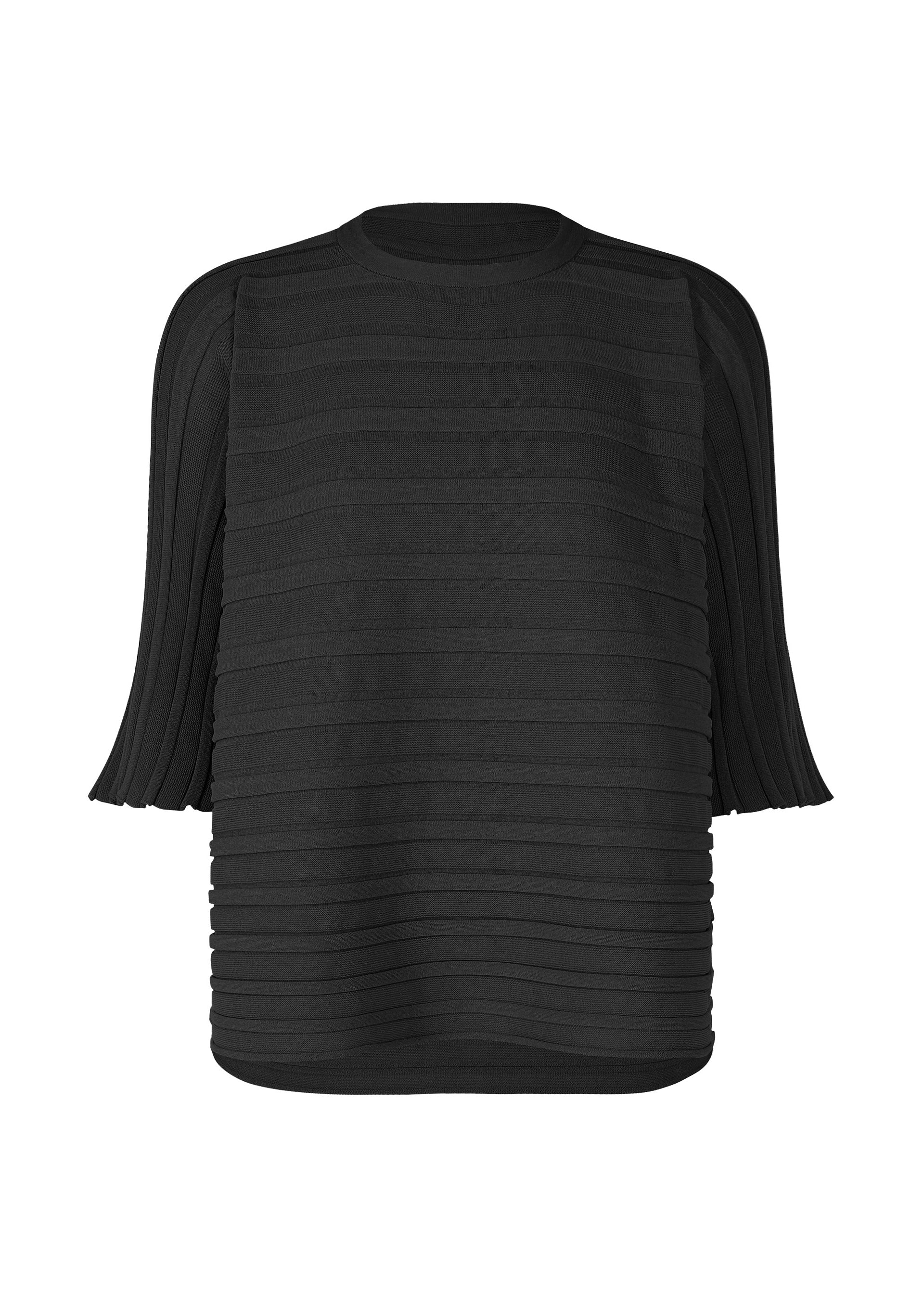 Zoomed view STEP KNIT - BLACK (no.15)
