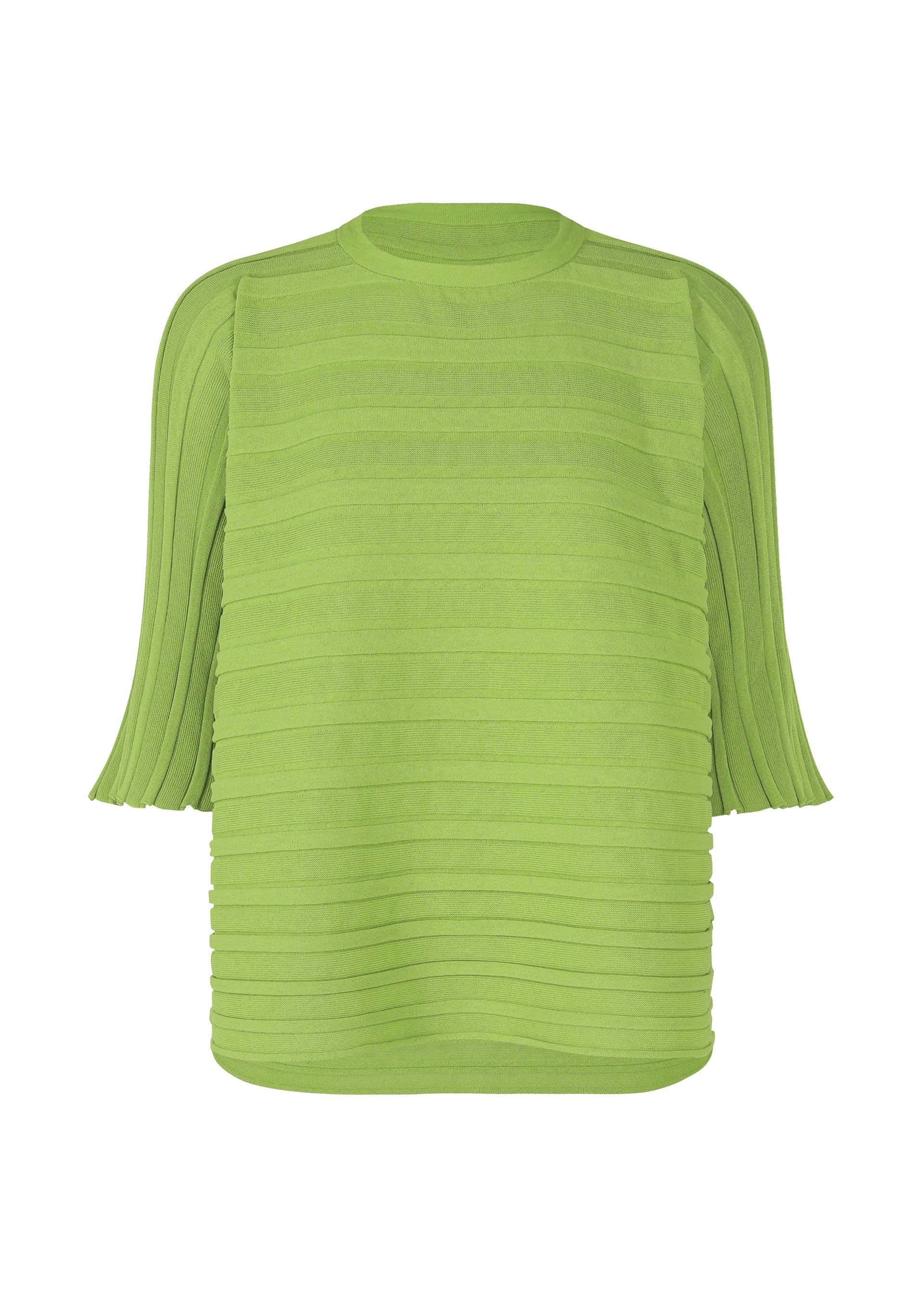 Zoomed view STEP KNIT - LIGHT GREEN (no.60)