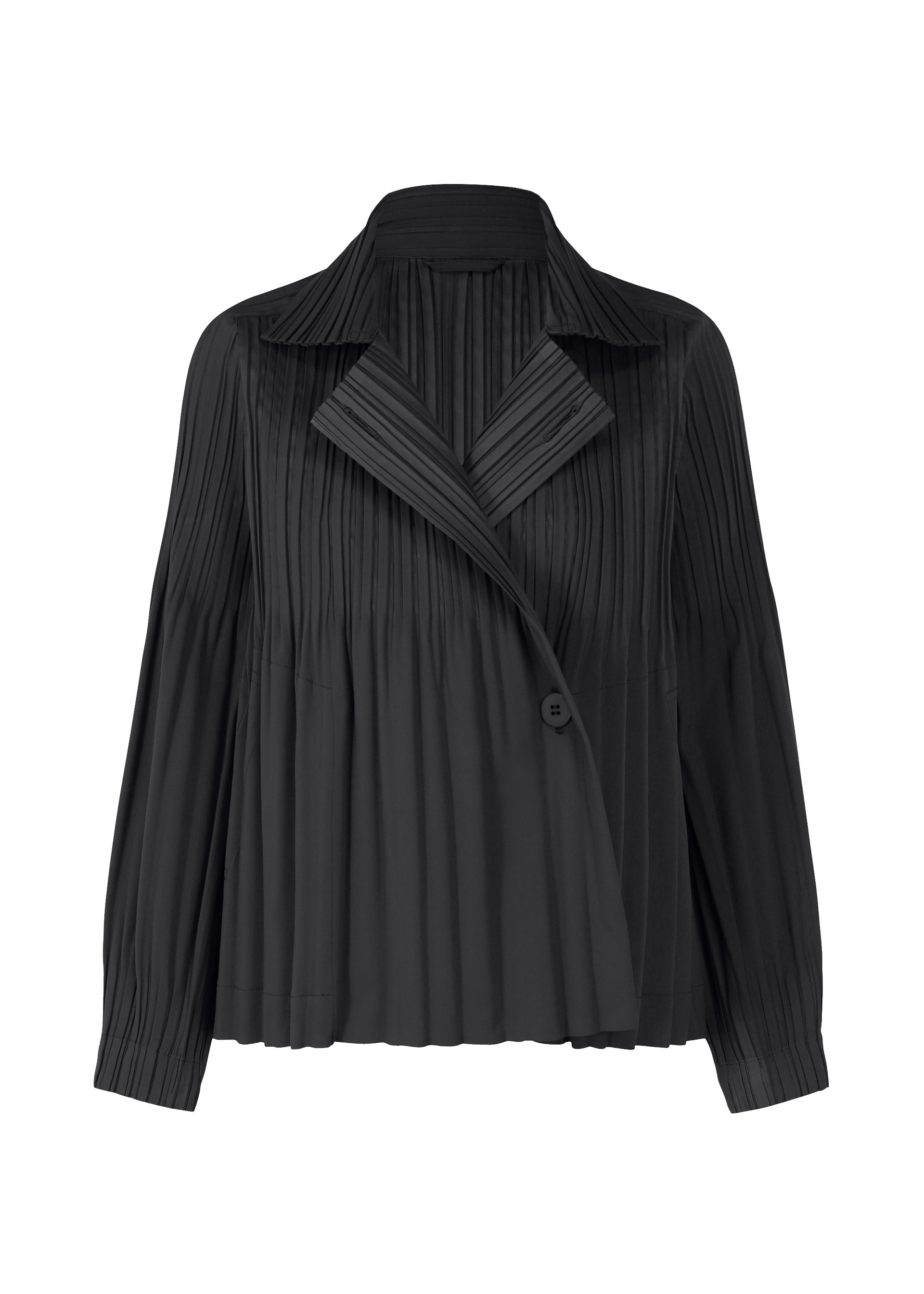 Zoomed view SMOOTH COAT, Women's_Jackets & Coats_Jackets & Blousons, Black - BLACK(no.15)