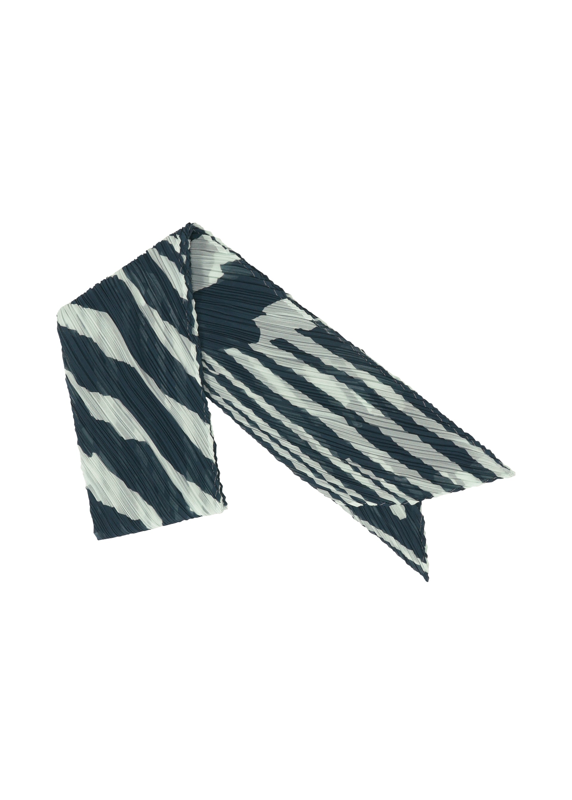 Zoomed view REFRACTION SCARF - GRAYISH NAVY(no.77)