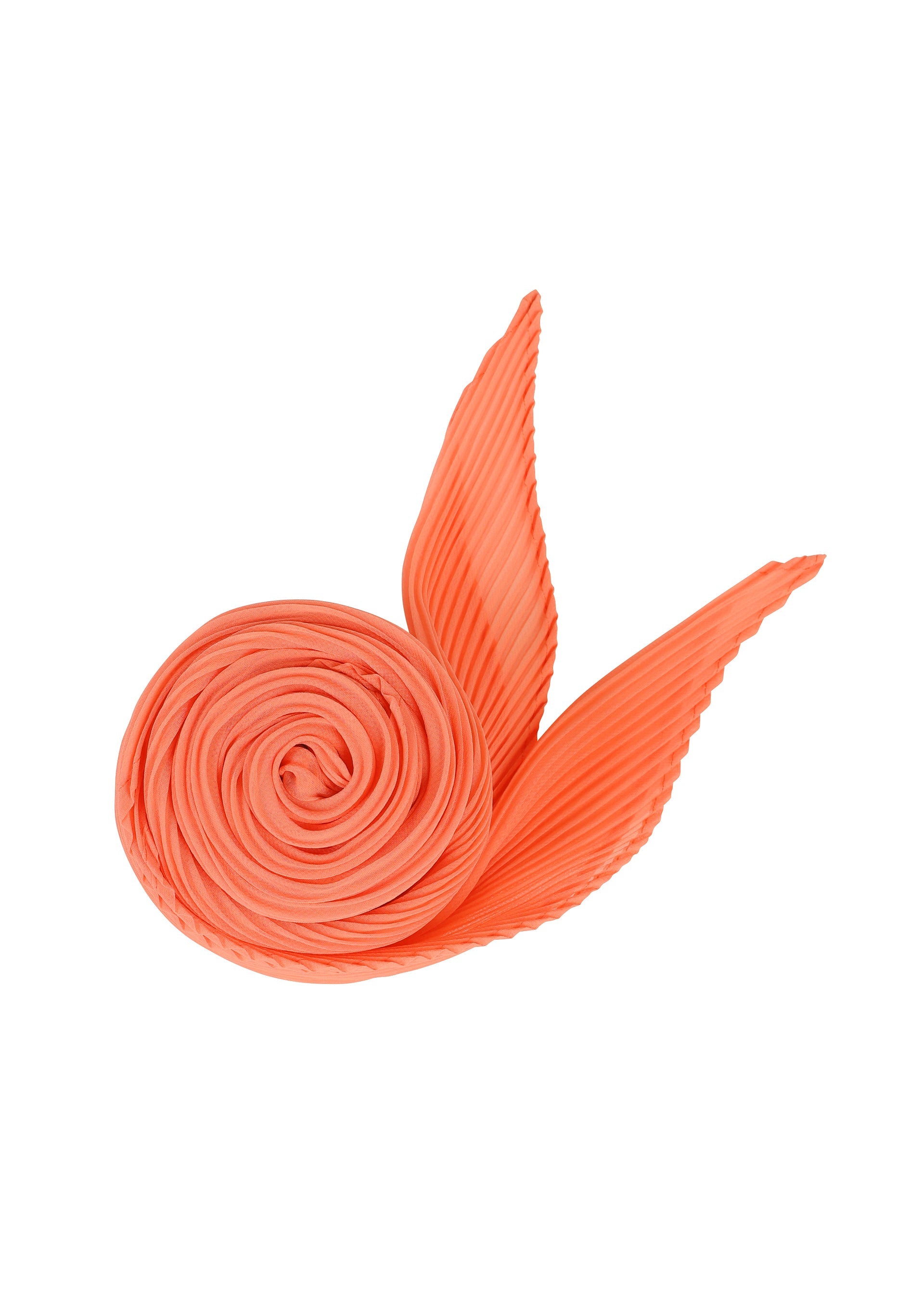 Zoomed view MONTHLY SCARF MAY - CORAL ORANGE(no.33)