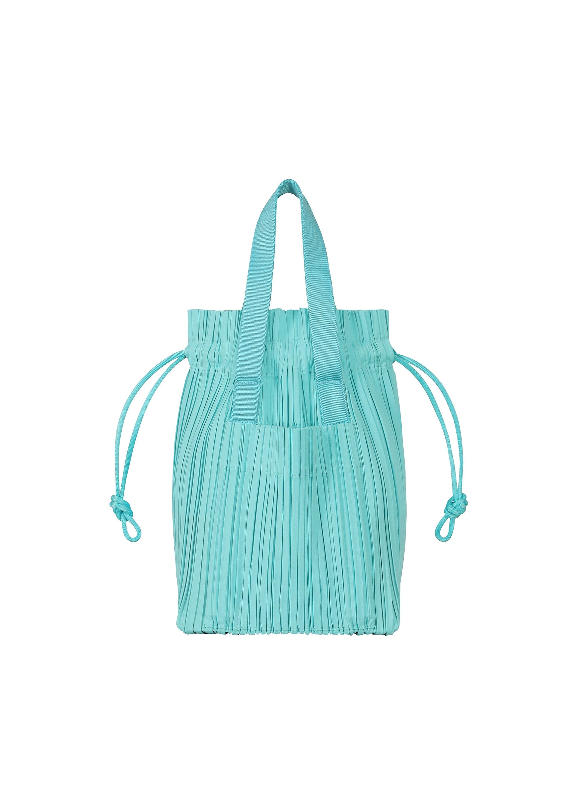 Zoomed view PLEATS TOTE BAG - AQUA BLUE(no.76)