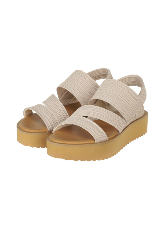 KNIT PLEATS SANDALS view 1