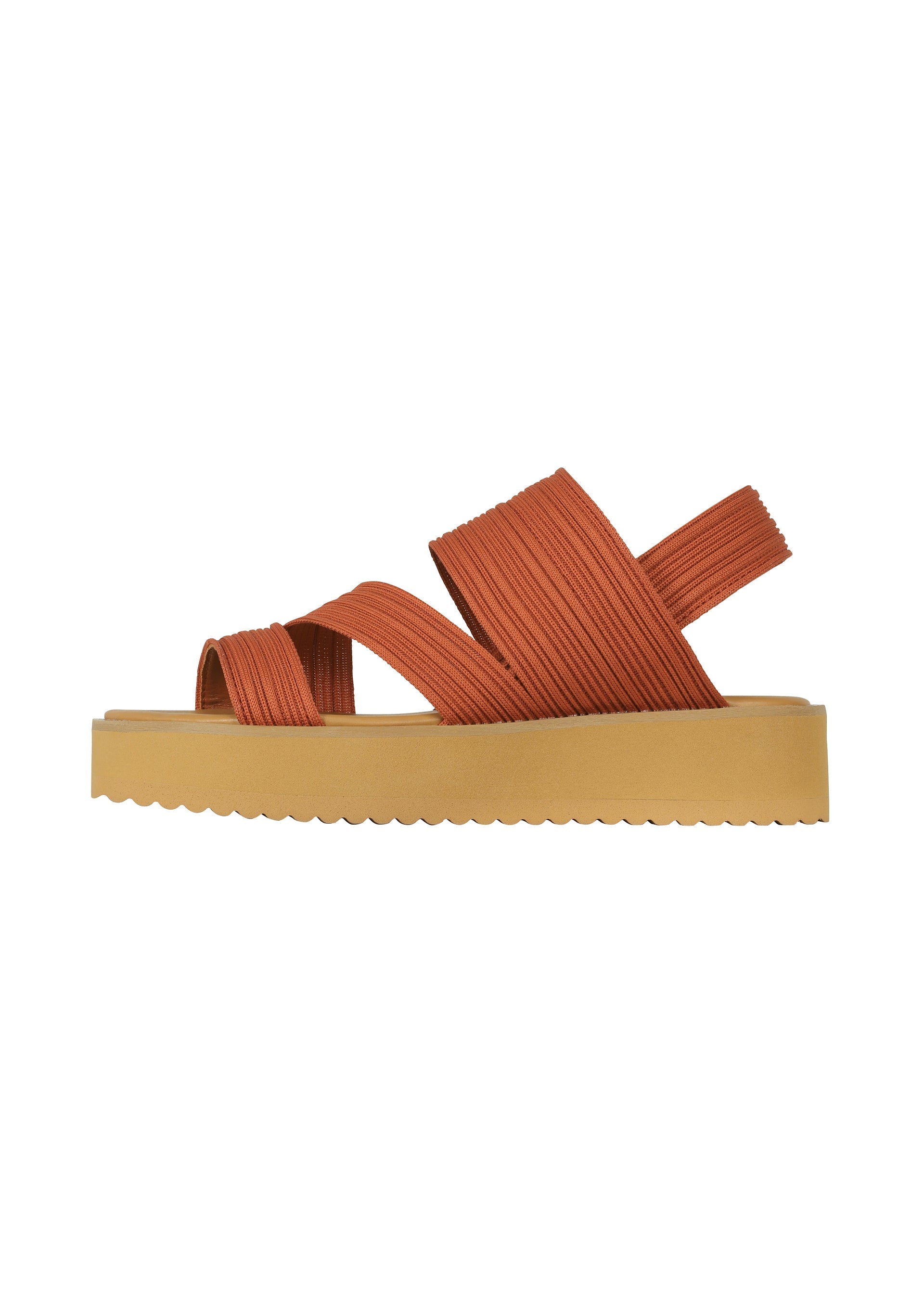 Zoomed view KNIT PLEATS SANDALS