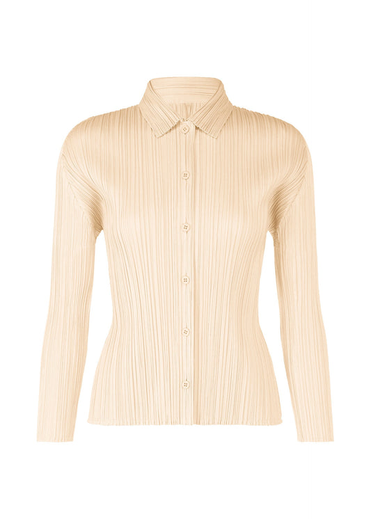 PLEATS SHIRT, Women's Tops, White