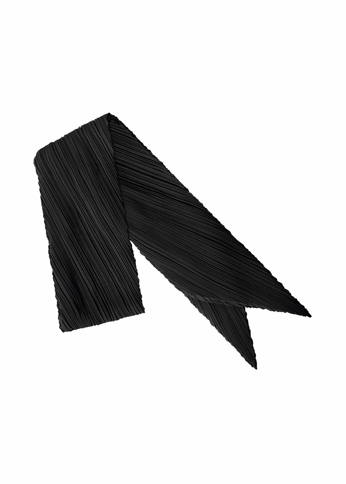 Zoomed view BASIC SCARF - BLACK (no.15)