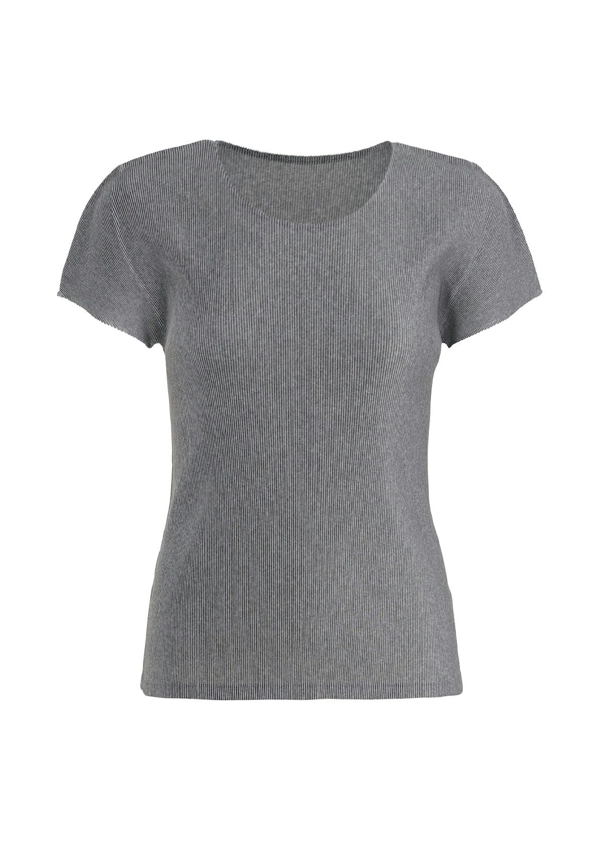 Zoomed view MIST BASICS, Women's Tops, Shirt, Black - LIGHT GRAY (no.16)