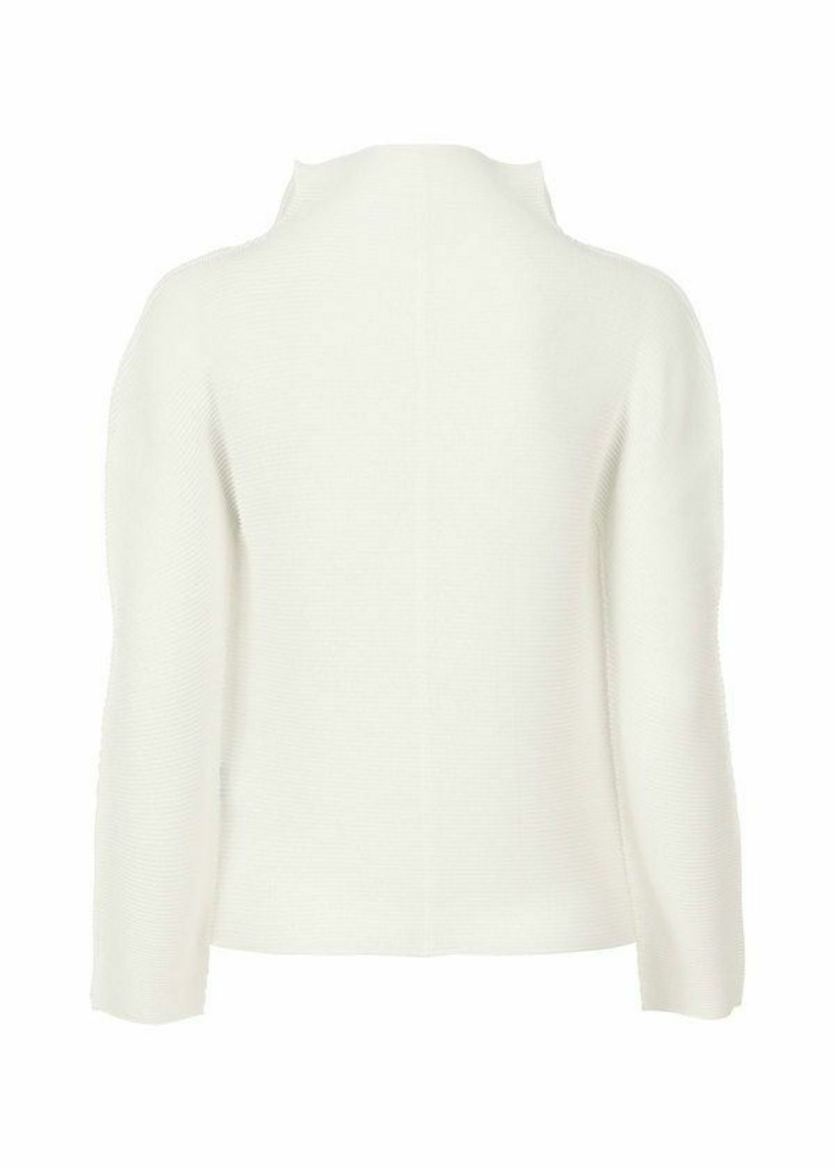 Zoomed view STRETCH PLEATS CARDIGAN