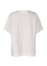 The TYPE-J 001 by A-POC ABLE ISSEY MIYAKE is a loose-fit, plain white short-sleeved top, shown against a white background.