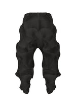 TYPE-O 003 BK pants by A-POC ABLE ISSEY MIYAKE feature a three-dimensional textured design and wavy, sculptural patterns that cover the entire surface. Crafted from recycled polyester, these black pants offer an avant-garde, artistic look. The innovative textile of the Steam Stretch collection brings a distinctive edge to any wardrobe.