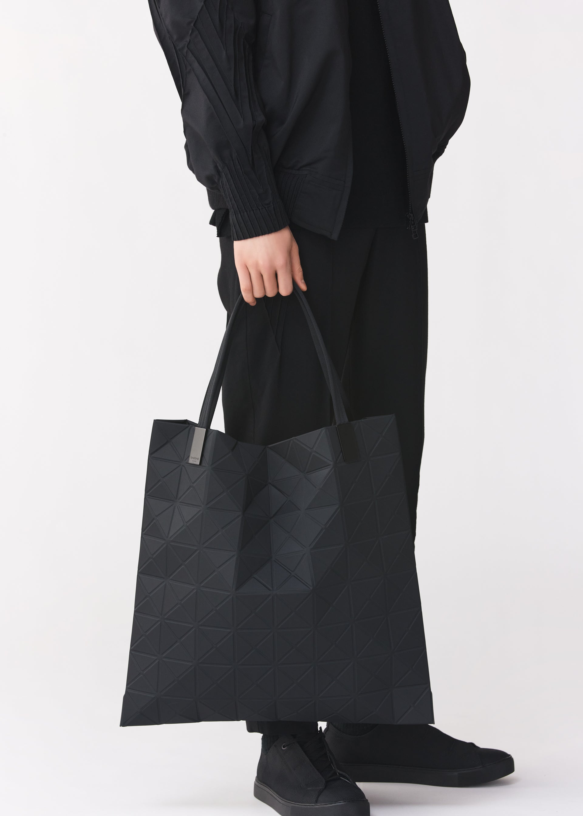 BAO BAO ISSEY MIYAKE Lucent Matte Tote Bag – 34cm X 34cm, Black, Japan Import, Women’s Tote