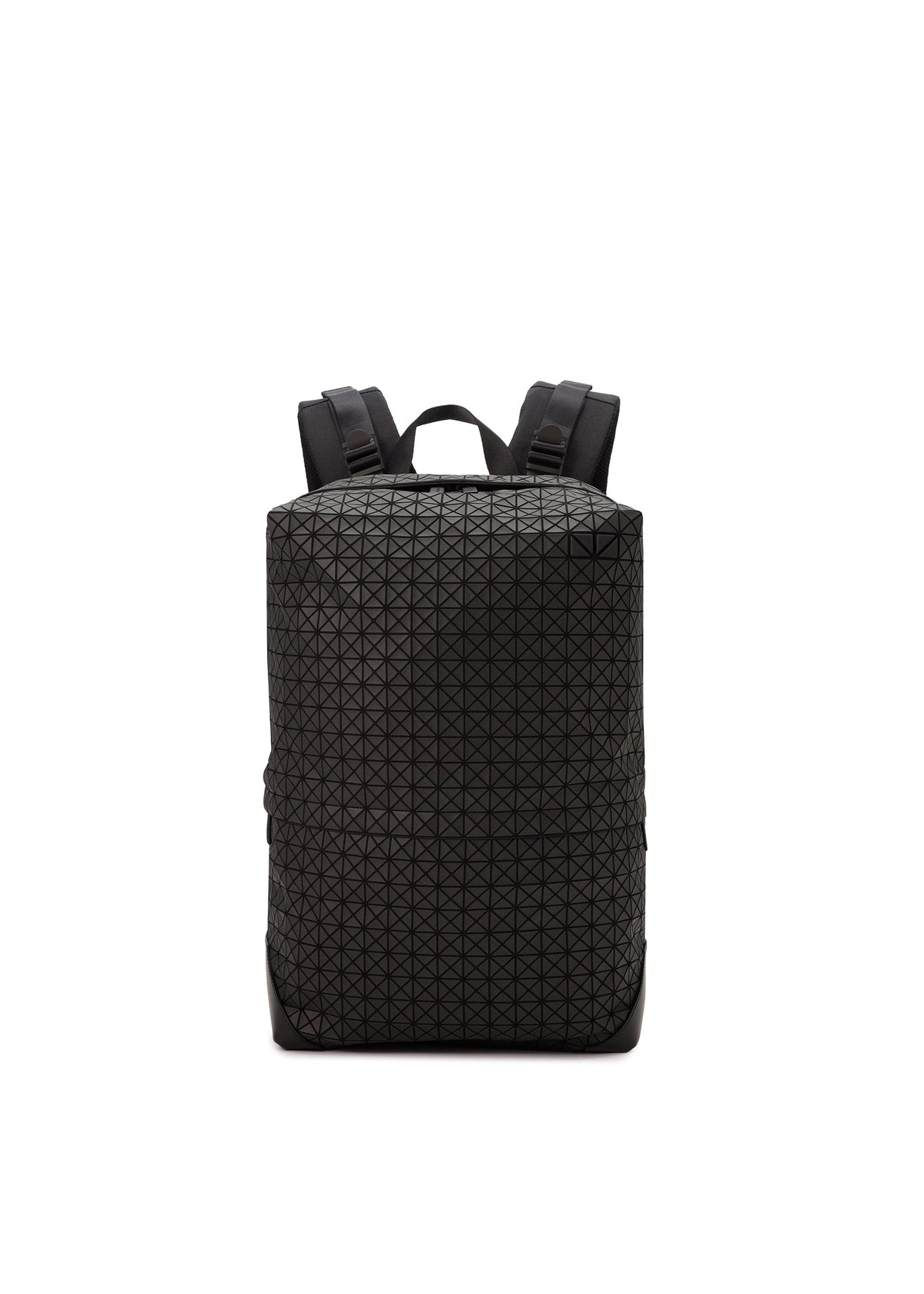baobao mini backpack Bao Bao Palette Bag in Light Gray Curated at Jake and Jones leather carry handle Adjustable padded shoulder straps Concealed zip closure Zip pocket at interior Nylon canvas lining H15.5 x W13.5 in Supplier color Bao Bao Issey Miyake Flat