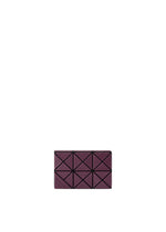The TWINKLE by BAO BAO ISSEY MIYAKE is a rectangular purple multi-purpose case featuring a geometric triangular pattern, shown on a plain white background. - BURGUNDY （no.85）