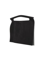 The KURURI by GOOD GOODS ISSEY MIYAKE is a minimalist black felt tote with a sturdy top handle and simple, structured design, shown against a plain white background.