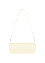 The BOX by GOOD GOODS ISSEY MIYAKE is a minimalist, rectangular light cream shoulder bag with a single strap and discreet front flap, showcasing the 26SS new model's box-inspired aesthetic. - CREAM （no.50）