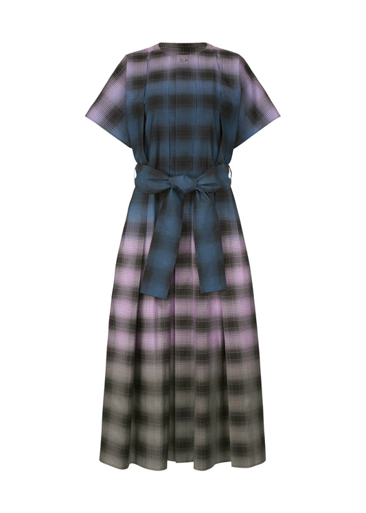 GRADATION CHECK DRESS