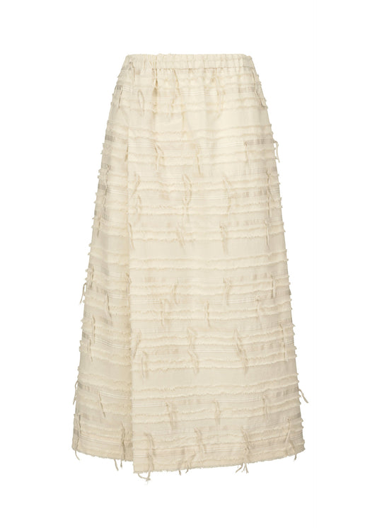 FRINGE MIXED, Women's Skirt, White