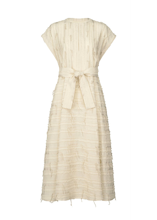 FRINGE MIXED, Women's Dress, White