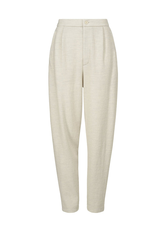 TWO COLOR WOOL, Women's Pants, White