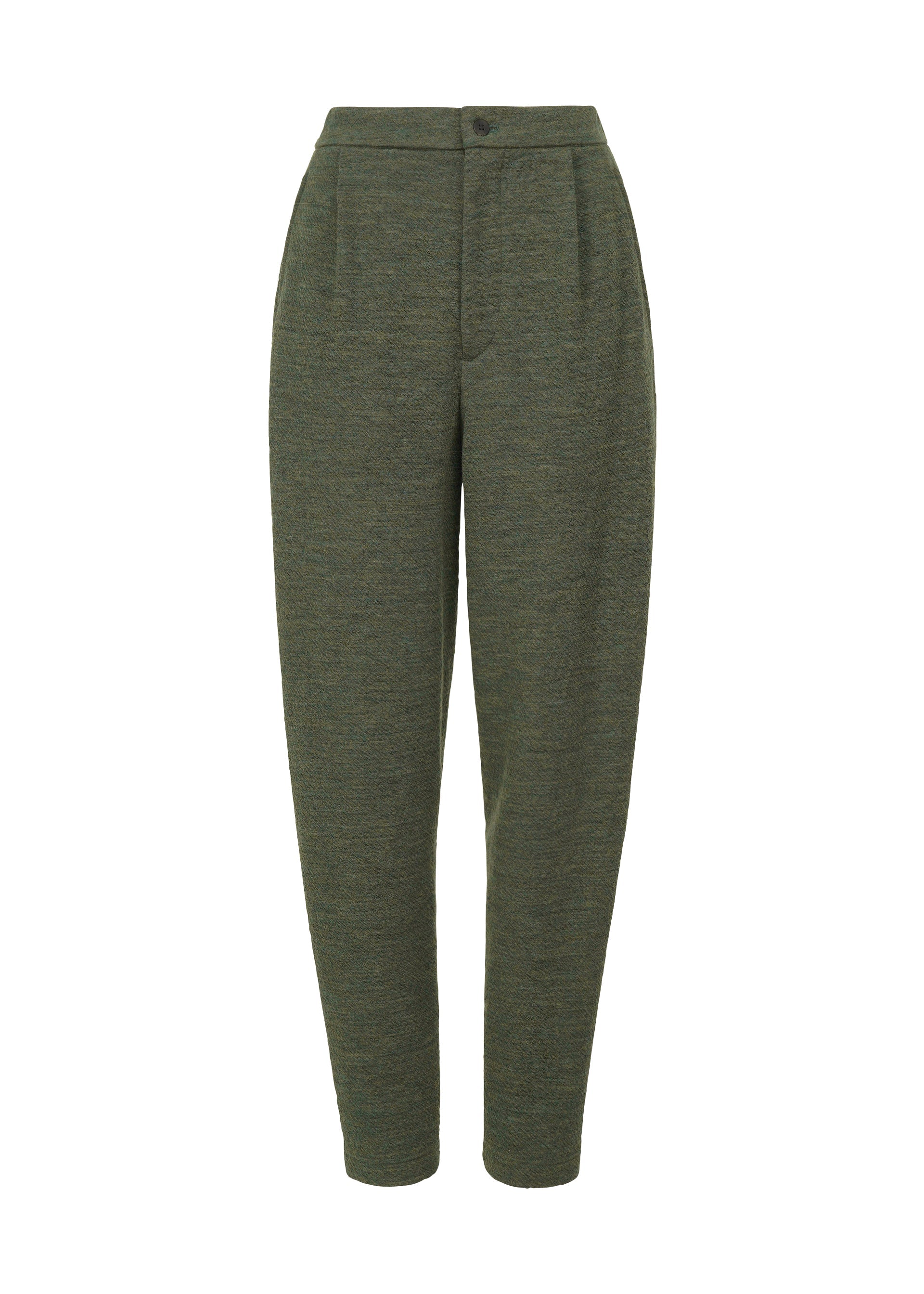 TWO COLOR WOOL, Women_Pants, Khaki