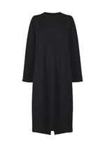 TWO COLOR WOOL, Women's Dress, Black