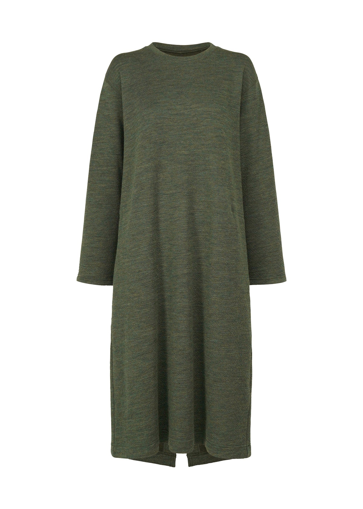 TWO COLOR WOOL, Women's Dress, Khaki