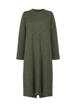 TWO COLOR WOOL, Women's Dress, Khaki