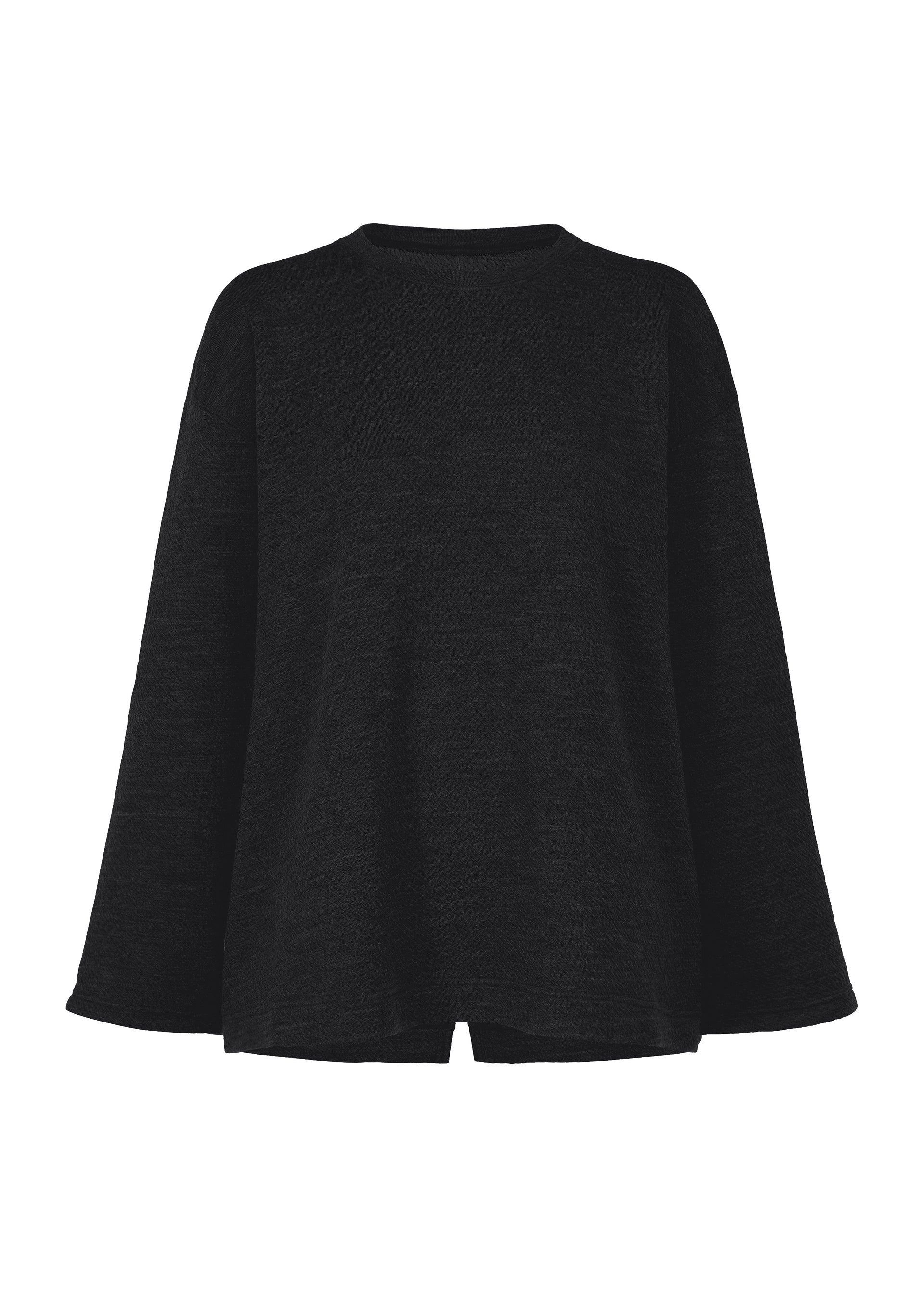 TWO COLOR WOOL, Women's Tops, Black