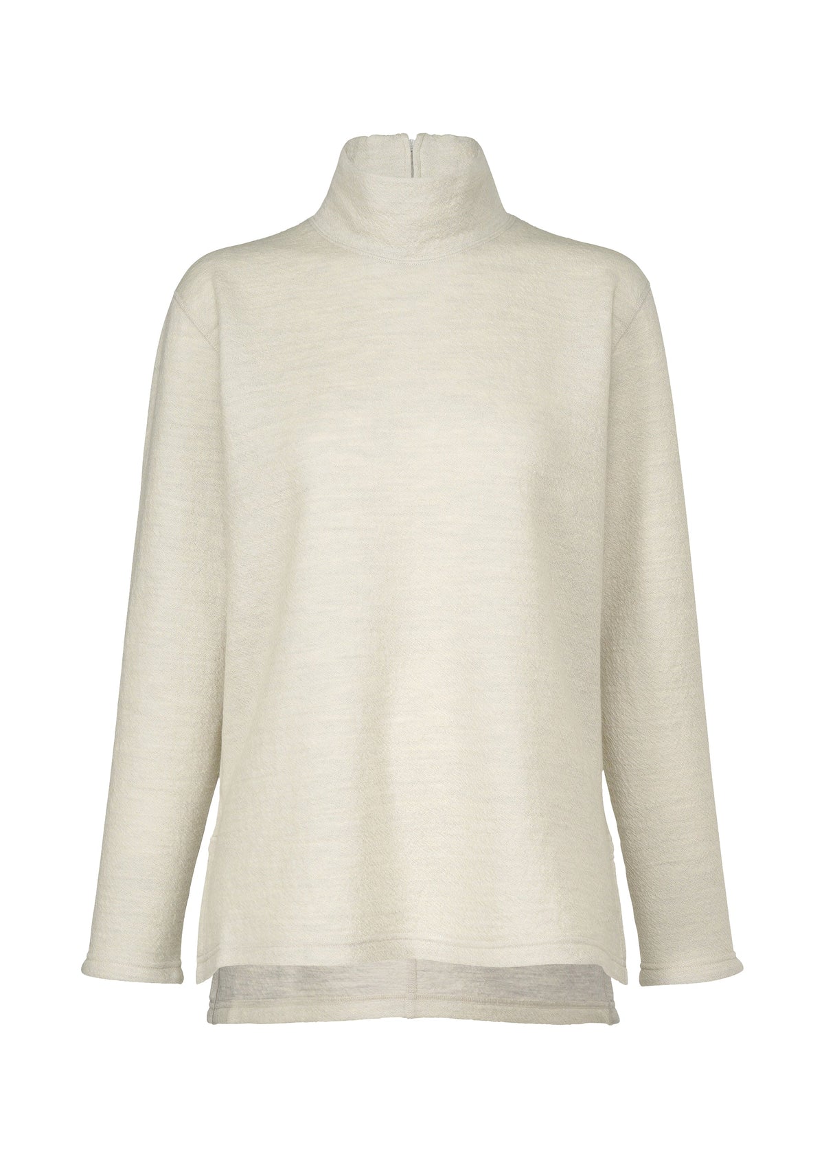 TWO COLOR WOOL, Women's Tops, White