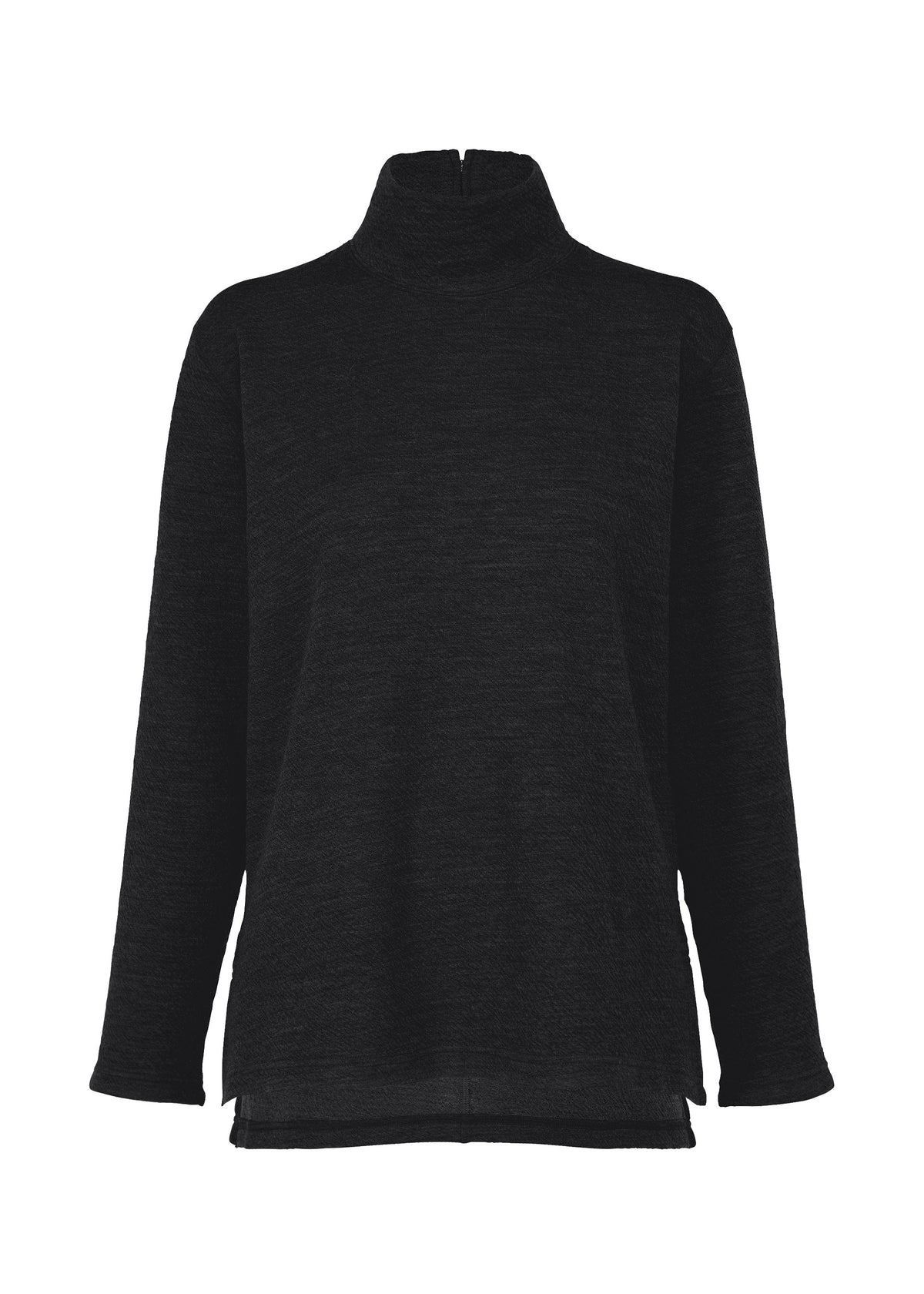 TWO COLOR WOOL, Women's Tops, Black