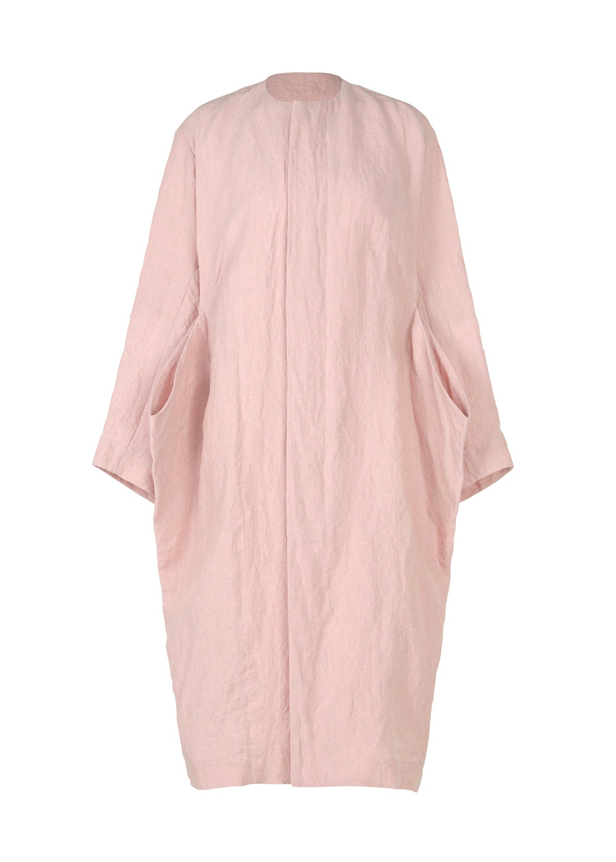 GLOSSY LINEN, Women's_Jackets & Coats_Coat, Pink