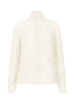 KUMO SHIBORI SUCKER, Women's Tops Cardigan, White