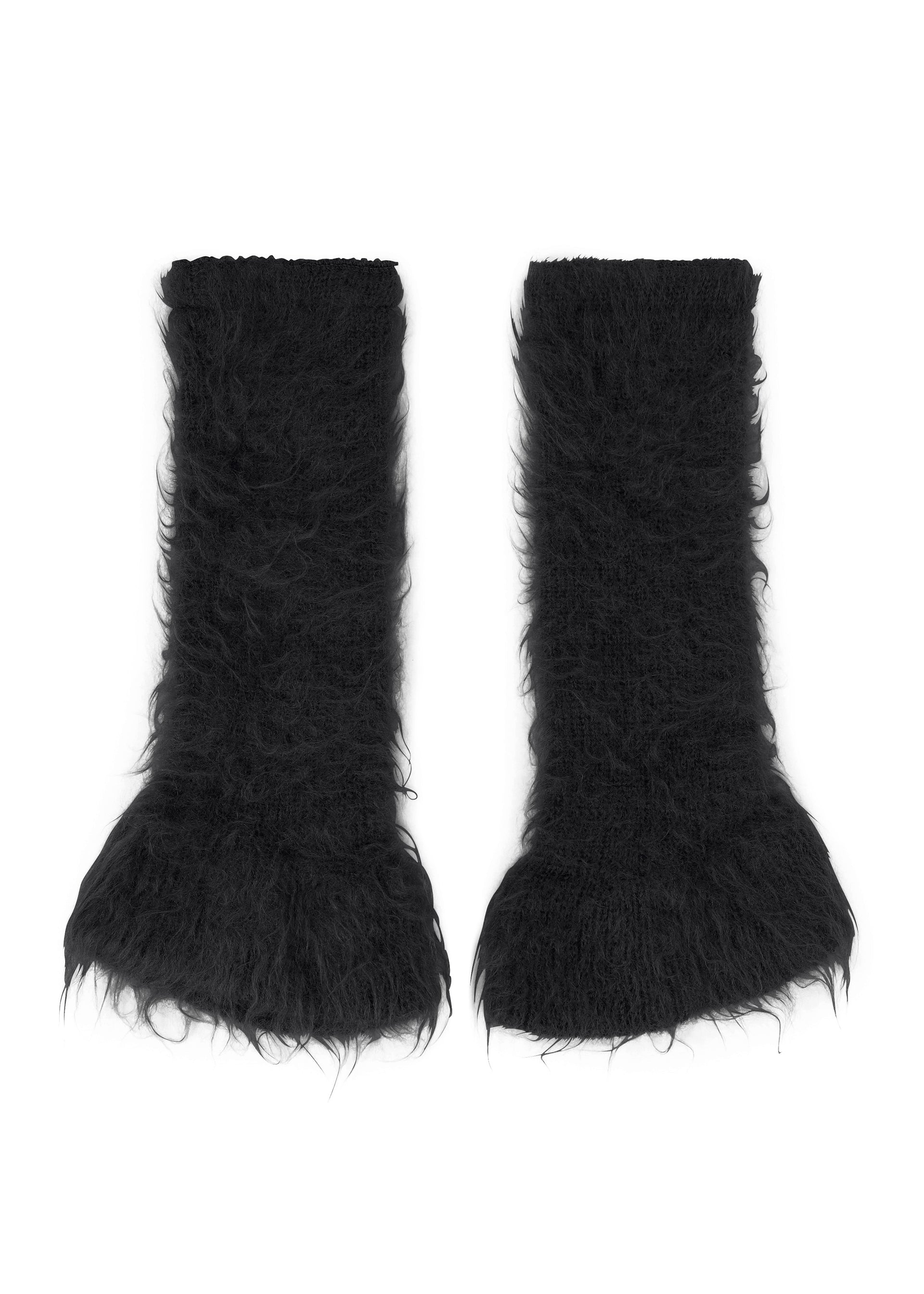 Zoomed view MOHAIR FUR SHAGGY, Accessories & Other, Black - BLACK （no.15）