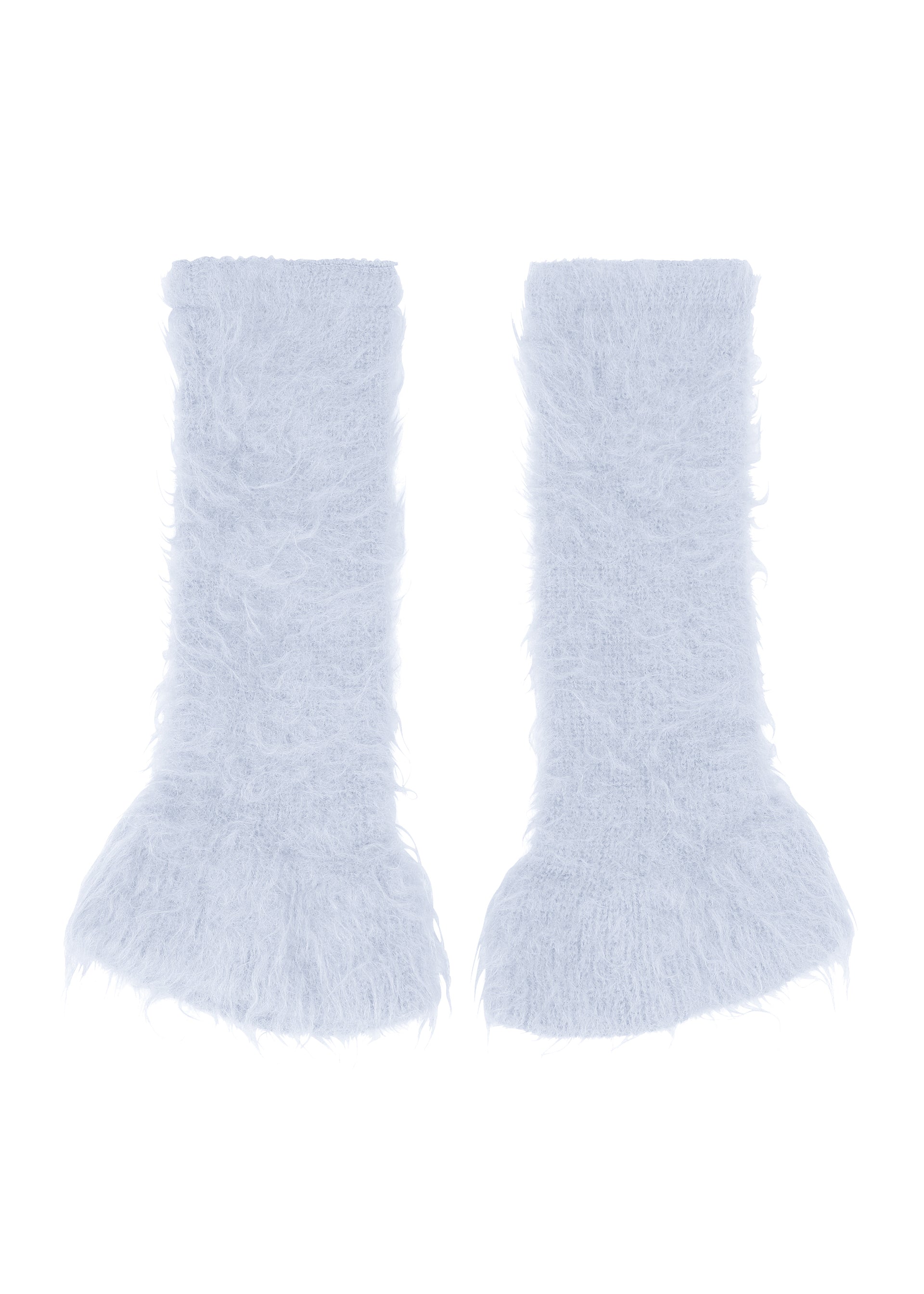 Zoomed view MOHAIR FUR SHAGGY - PALE BLUE （no.71）