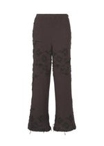KYO CHIJIMI CUT LOOP, Women's Pants, Brown