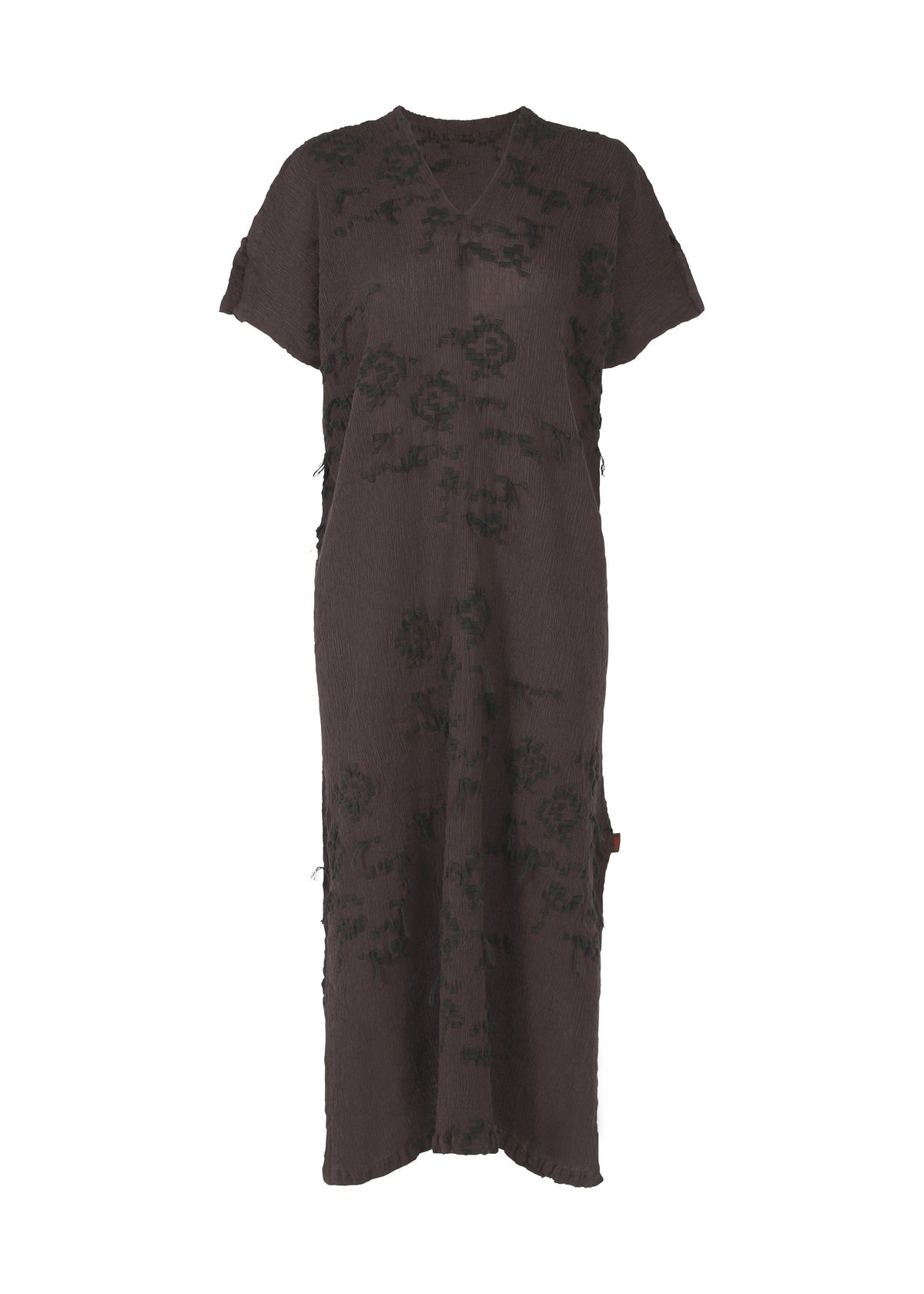 KYO CHIJIMI CUT LOOP, Women's Dress, Brown