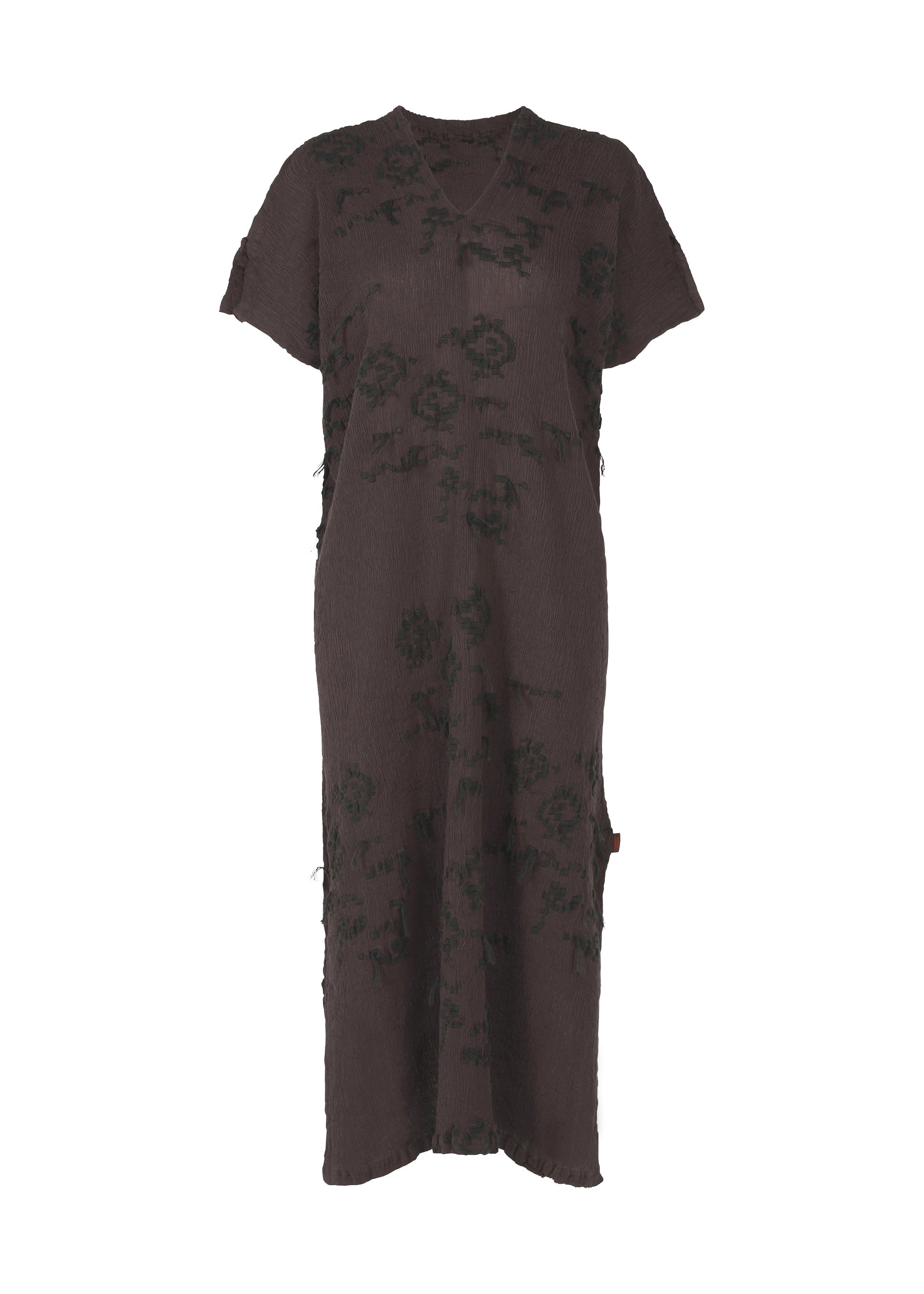 KYO CHIJIMI CUT LOOP, Women's Dress, Brown